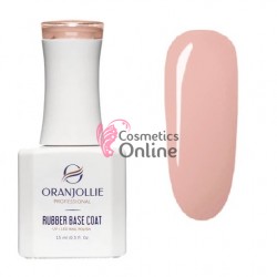 NUDE RUBBER BASE COAT Oranjolie Soak-Off de 15 ml, Nr RB05 Velvet Pink
